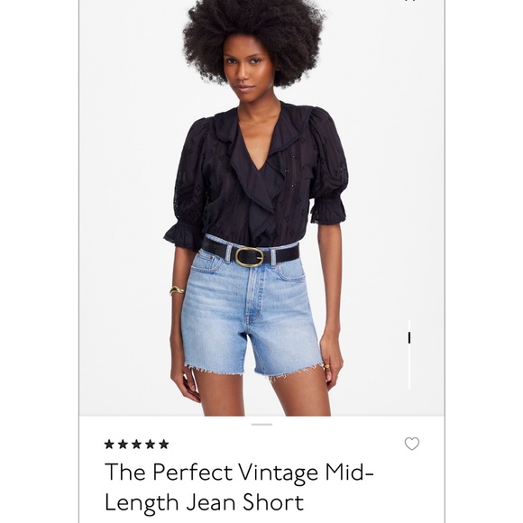 Madewell Light Blue Jean Shorts NWOT - Picture 8 of 8